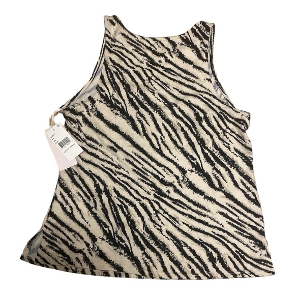 Linea Donatella Zebra-Print Hacci Knit Tank Top & Pants Pajama Set Size Small - Picture 8 of 12